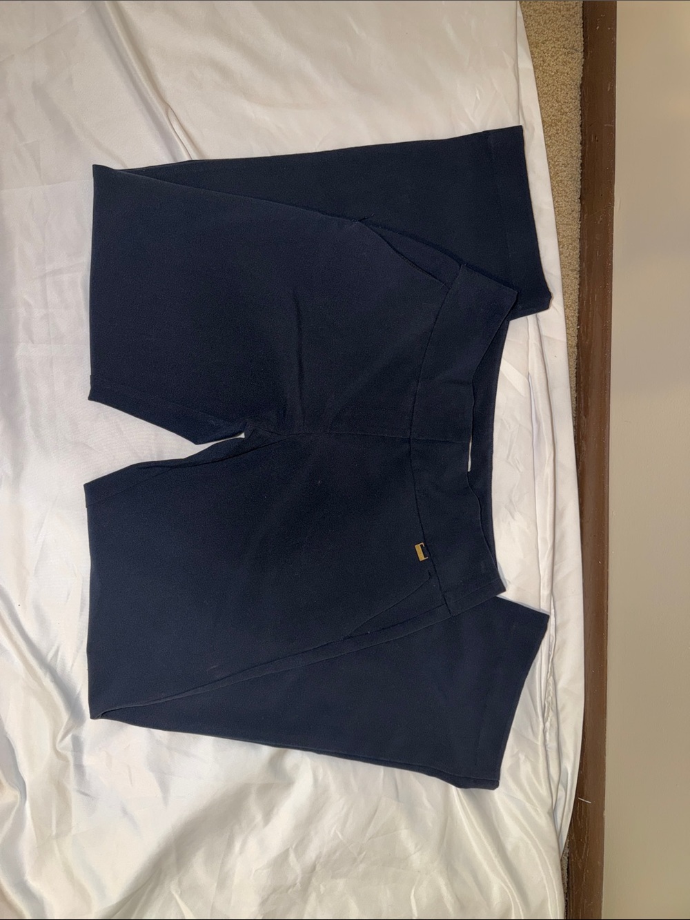 Nine West Navy Straight-Leg Dress Pants